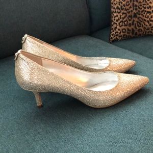 Michael Kors Silver Diamond Heels Brand New 8.5